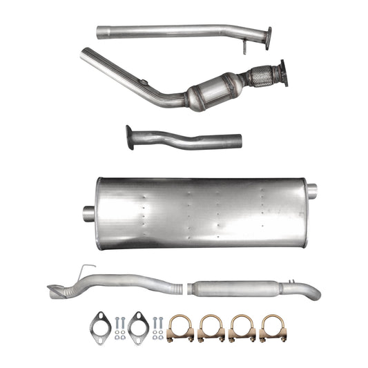 Chevrolet Uplander 3.9L (2007, 2008) (Without Sport Package) (121.1" Wheelbase) Catalytic Converter With Flex, Axel Pipe, Muffler, Resonator