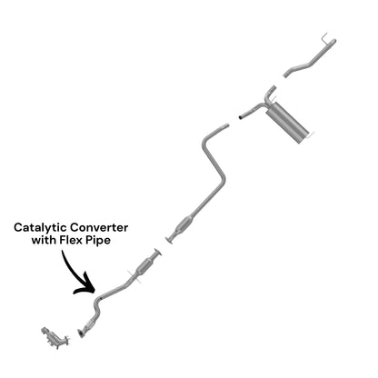 Chevrolet Cruze Limited 1.4L (2016) (Turbo) Catalytic Converter With Flex Pipe