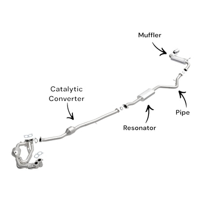 Subaru Impreza 2.0L (2012-2016) (Hatchback) Catalytic Converter, Pipe and Muffler