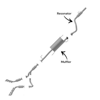 Silencieux et résonateur pour Lexus GX470 4.7L (2003-2004)