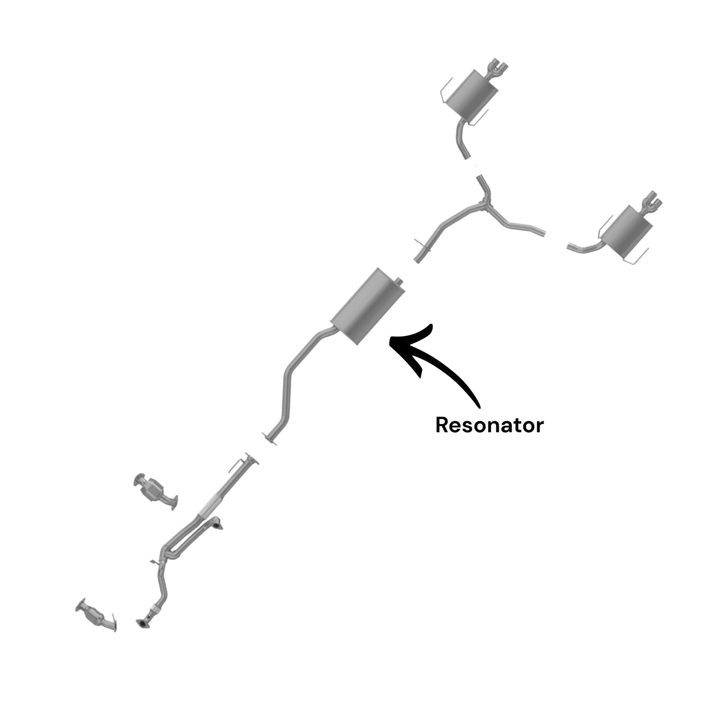 Saturn Outlook 3.6L (2007, 2008) (Dual Exhaust Only) Resonator