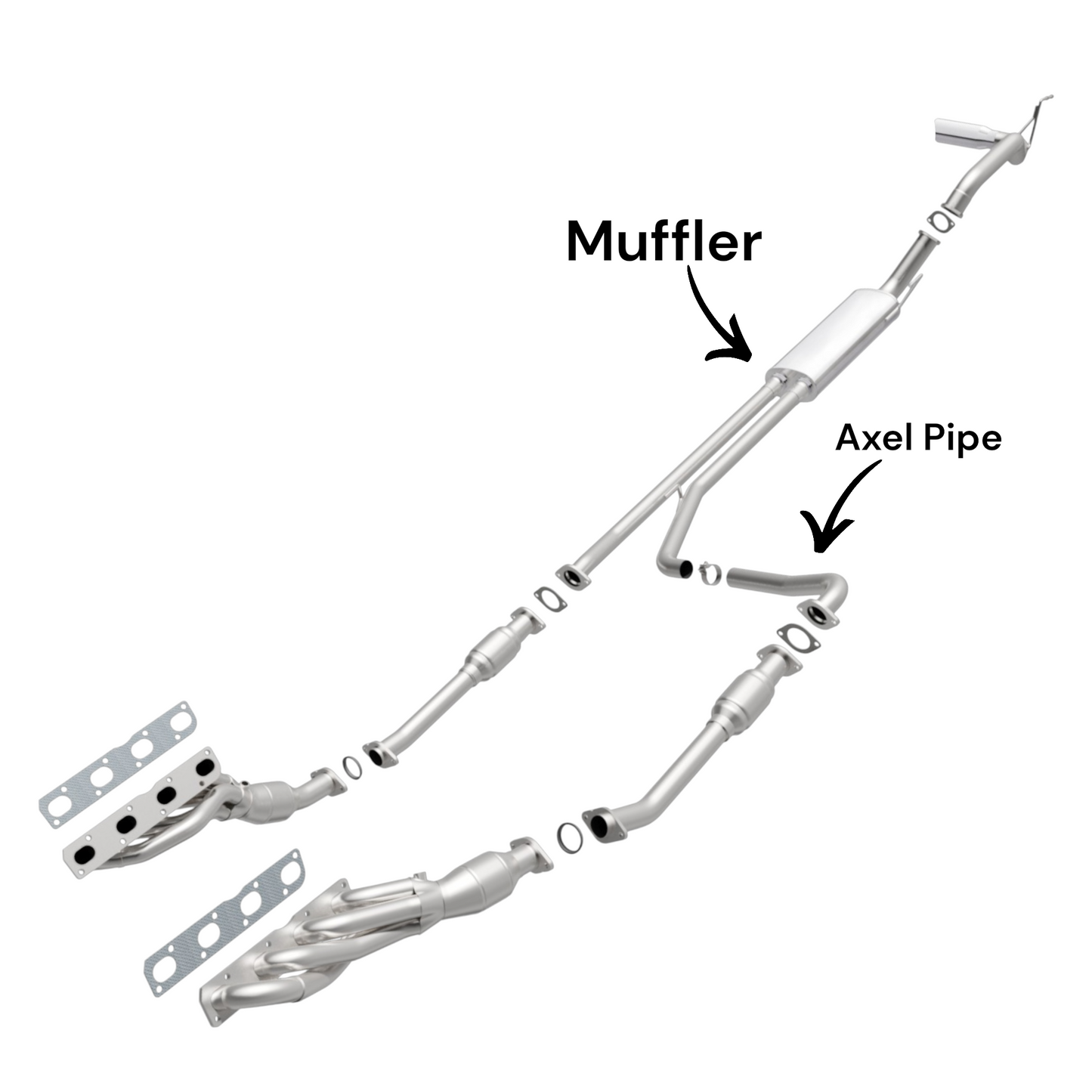 INFINITI QX56 5.6L (2007-2010) Axel pipe with Muffler