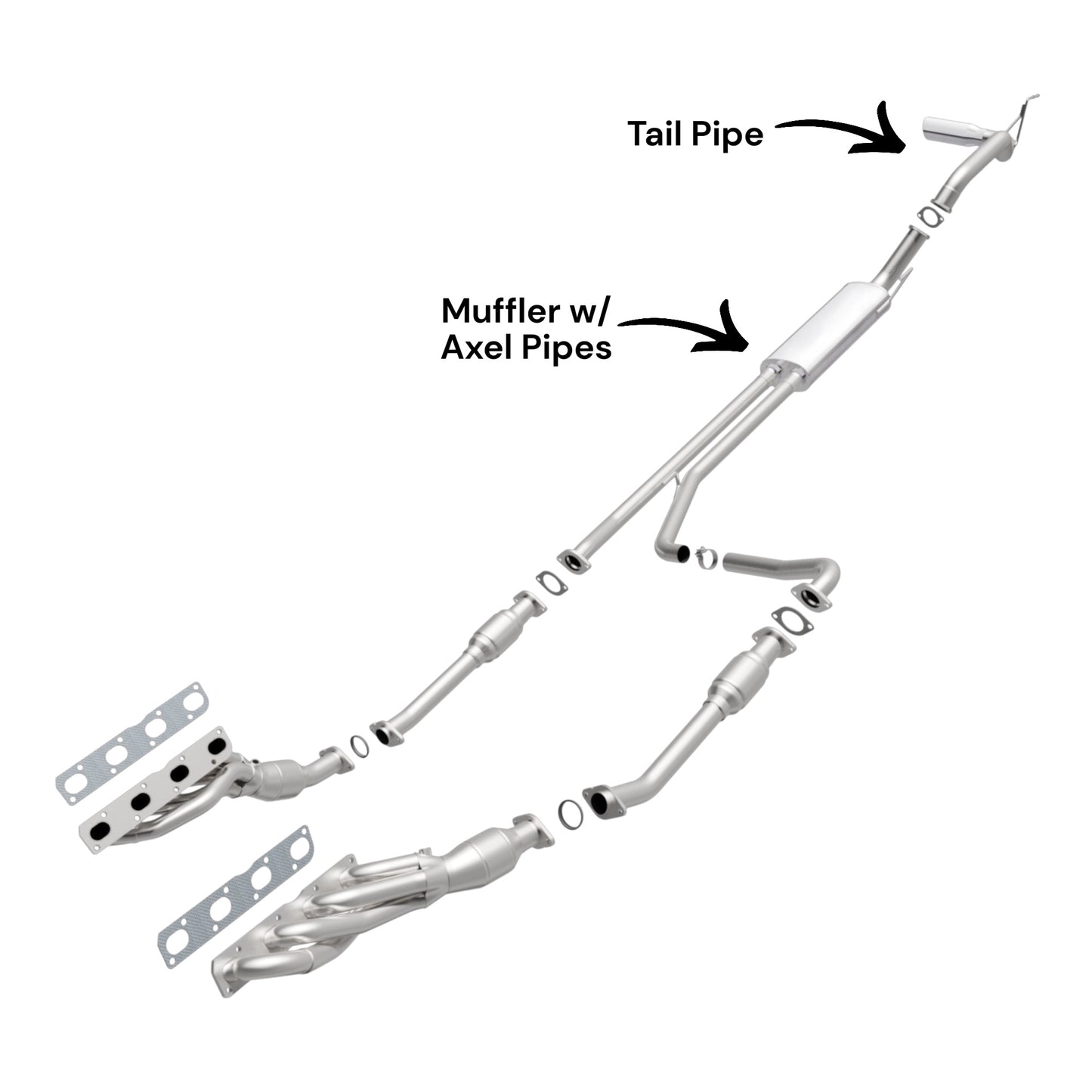 Nissan Armada 5.6L (2007-2015) Muffler with Tail Pipe