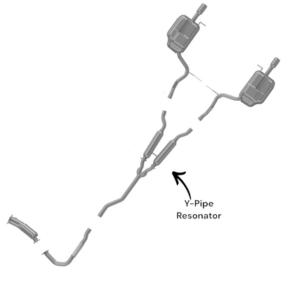 Résonateur en Y pour Audi A4 Quattro 2.0L Turbo 2005-2008