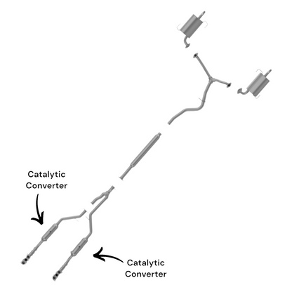 Convertisseur catalytique droit et gauche pour Subaru Tribeca 3.6L (2010-2014)