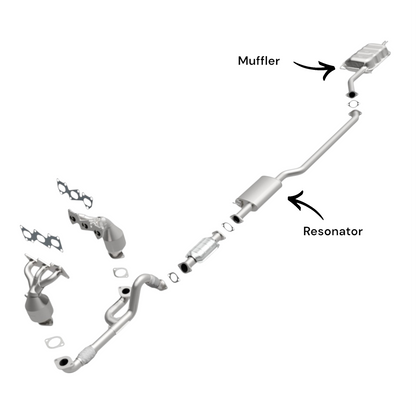 Kia Sorento 3.5L (2011-2013) Resonator and Muffler