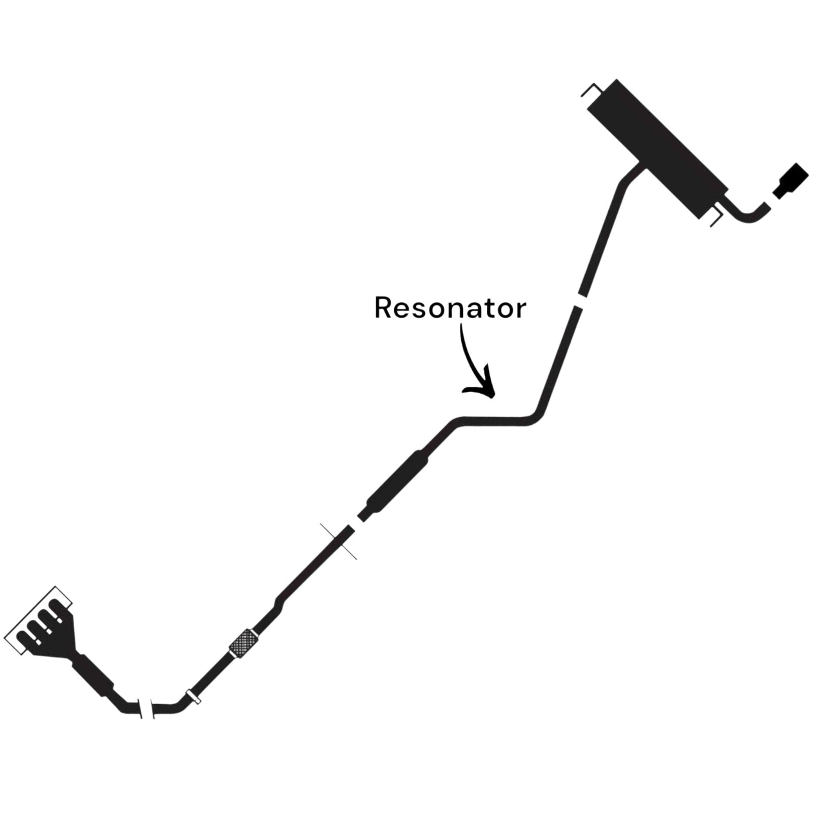 Jeep Cherokee 2.4L (2014-2018) (FWD) Resonator