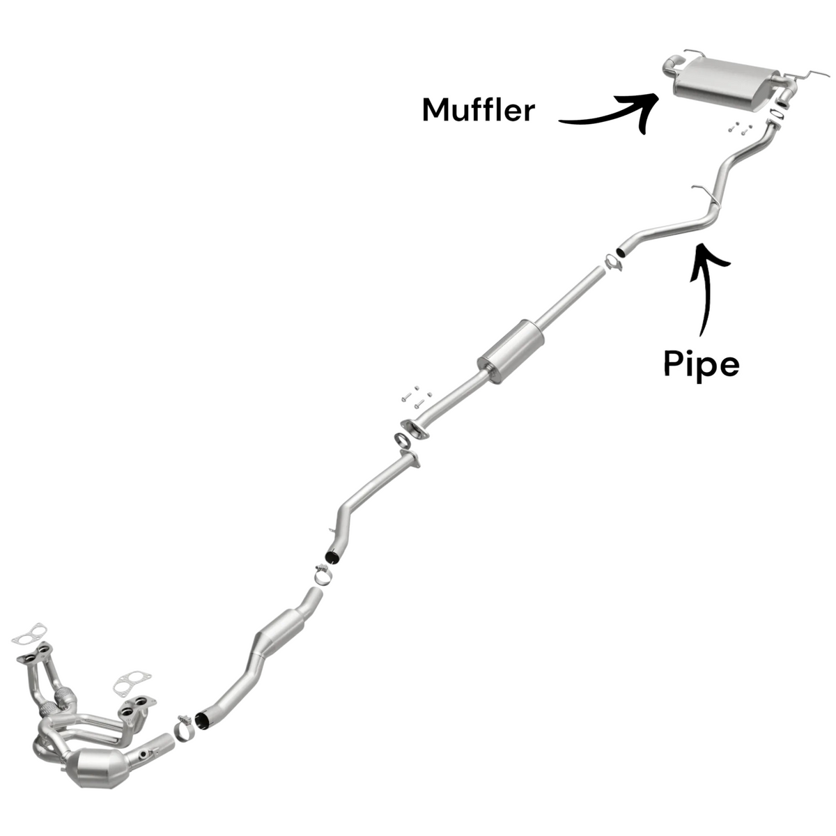 Subaru Impreza 2.0L (2017-2023) (Hatchback) Pipe and Muffler
