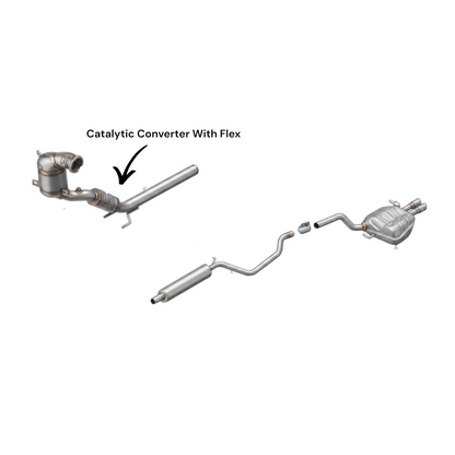 Volkswagen Golf 1.8L (2015-2018)  Catalytic Converter With Flex 