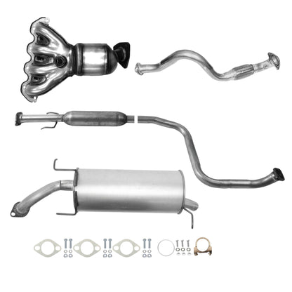 Pontiac G3 1.6L (2009) (Hatchback) Manifold Converter, Flex Pipe, Resonator and Muffler