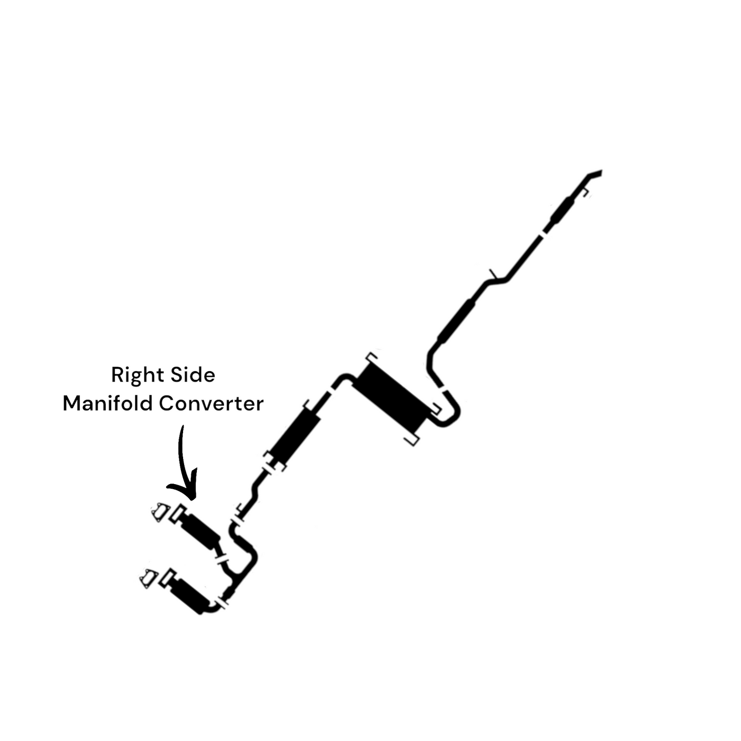 RAM ProMaster 3500 3.6L (2014-2021) Right Side Manifold Converter