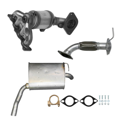 Hyundai Sonata 2.4L (2015-2017) (Non-Hybrid) Manifold Converter, Flex Pipe and Muffler