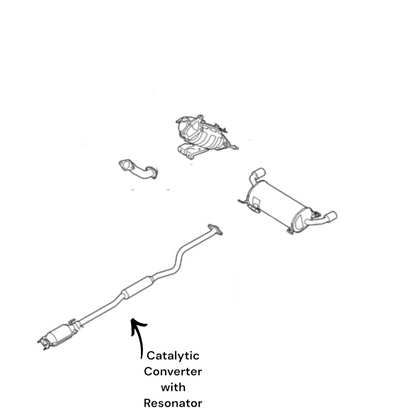 MAZDA CX-7 2.3L (2007-2009) Catalytic Converter with Resonator