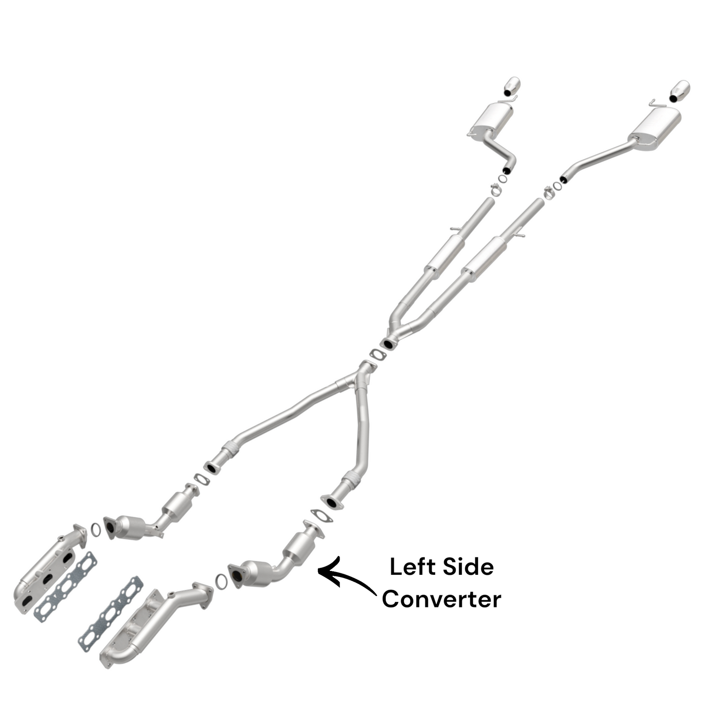 INFINITI Q40 3.7L (2015) (RWD & AWD) Left Side Converter