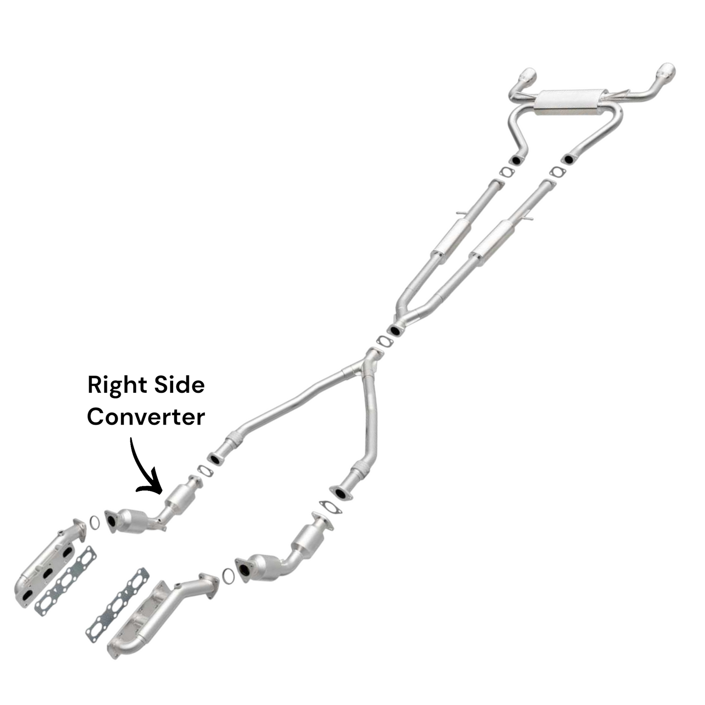 INFINITI G35 3.5L (2007-2008) (RWD) & (AWD only for X sub-model) Right Side Converter