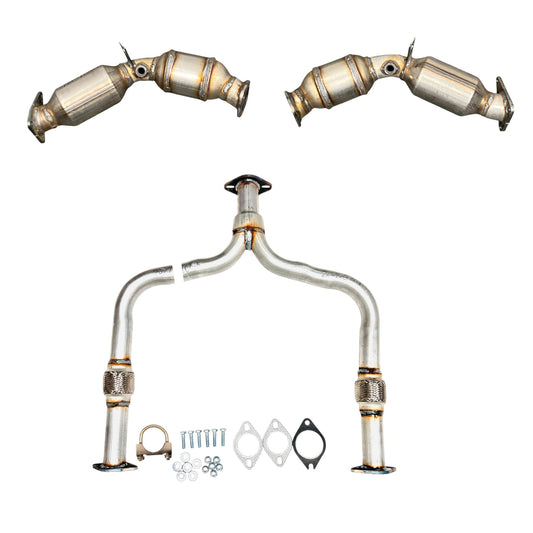 INFINITI QX70 5.0L (2014) (4WD) Both Side Converter and Flex Y-pipe
