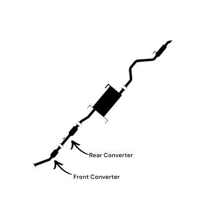 Convertisseurs catalytiques avant et arrière pour Chevrolet City Express 2.0L (2013-2021)