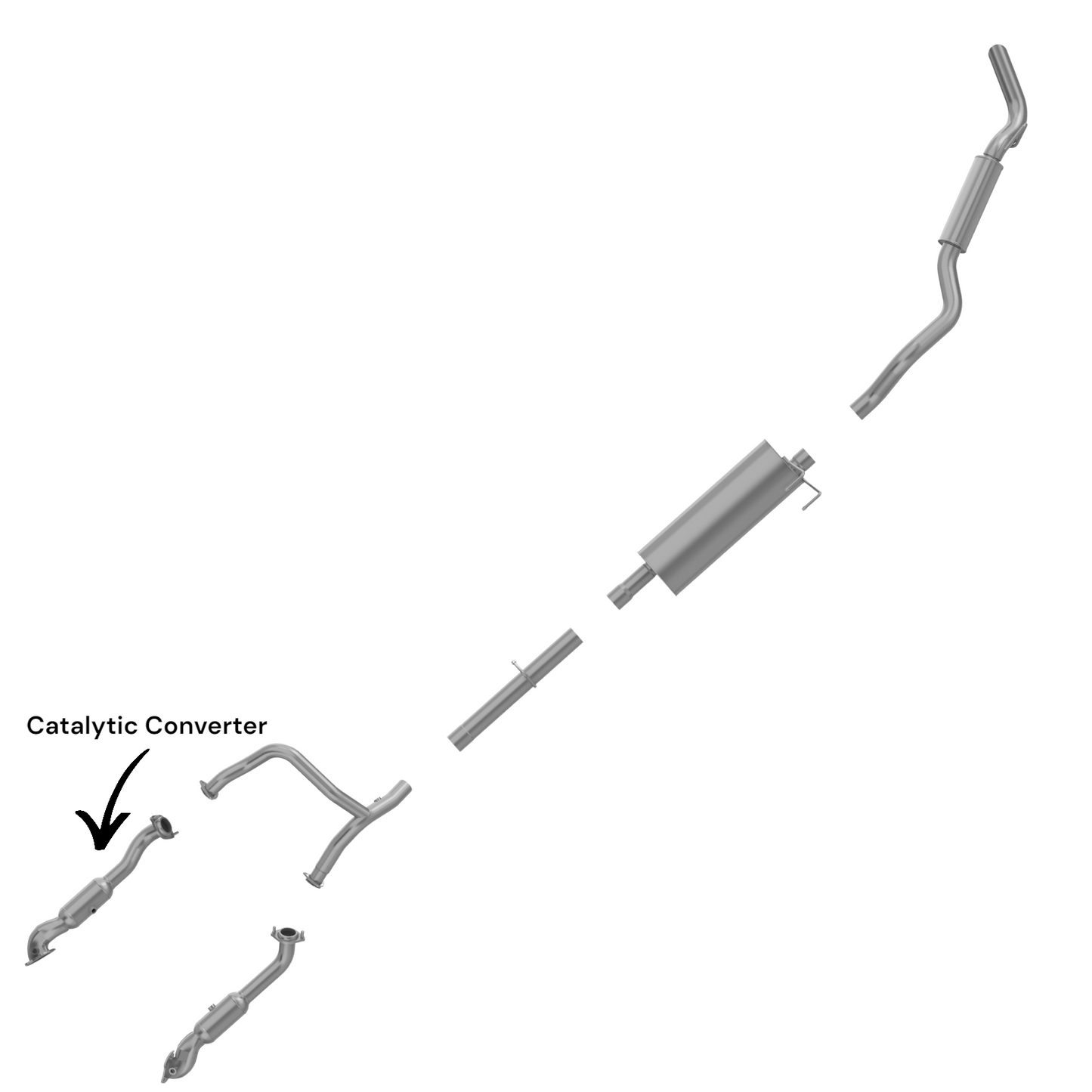 Ram 1500 3.6L (2019-2022) Right Side Catalytic Converter