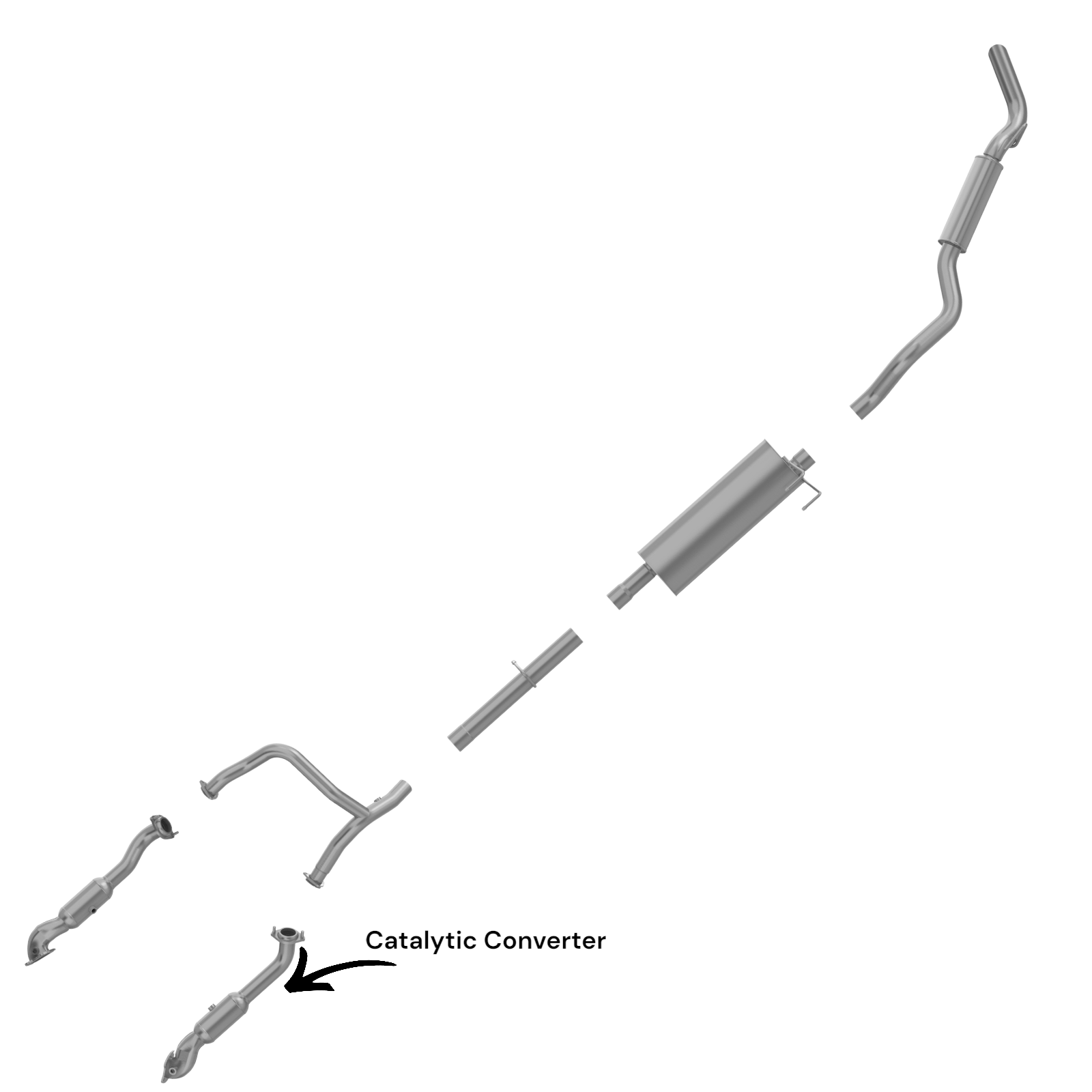 Ram 1500 3.6L (2019-2022) Left Side Catalytic Converter 
