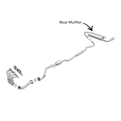 Silencieux arrière pour Pontiac Vibe 1.8L (2003-2006) à traction intégrale