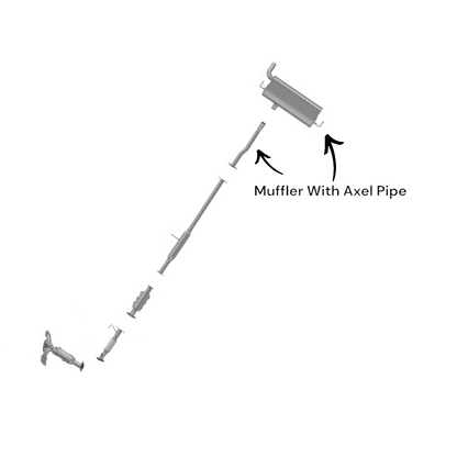 KIA Sportage 2.4L (2011-2016) Muffler With Axel Pipe