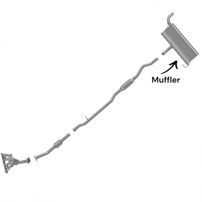 Jeep Patriot 2.4L (2012-2017) (4WD) Muffler.