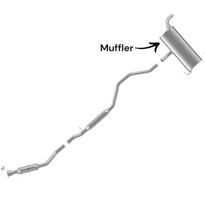 Jeep Compass 2.0L (2011-2017) 2.0L Muffler