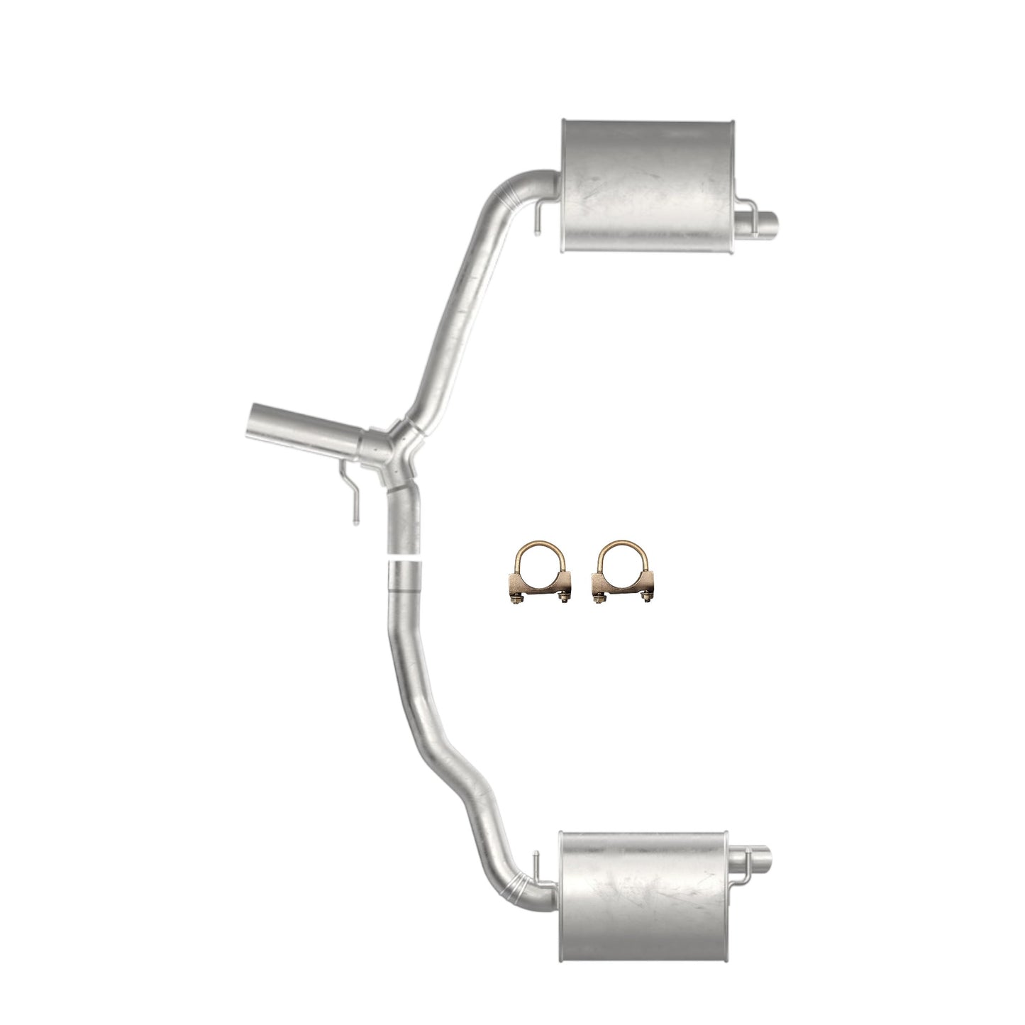 Chrysler 300 3.6L (2015-2017) Y Pipe With Left And Right Side Muffler.