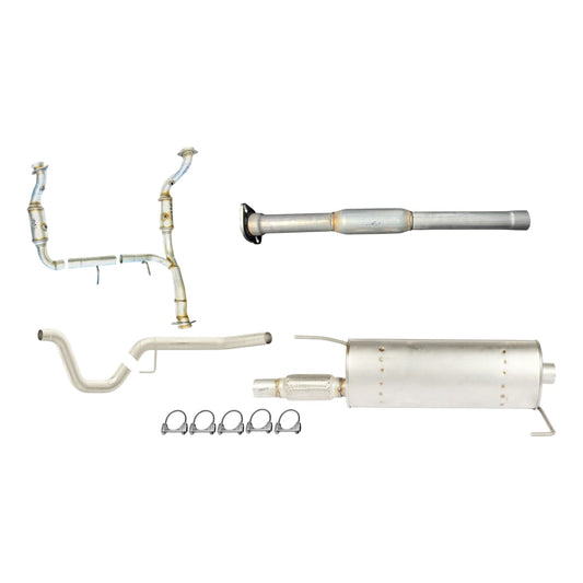 Convertisseurs catalytiques, résonateur, silencieux et tuyau d'échappement pour Ford F-150 2015-2020 2.7L Turbo (W/B-141.0)