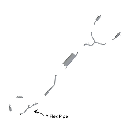 Hyundai Santa Fe 3.3L (2013-2018) (AWD Only) Y Flex Pipe