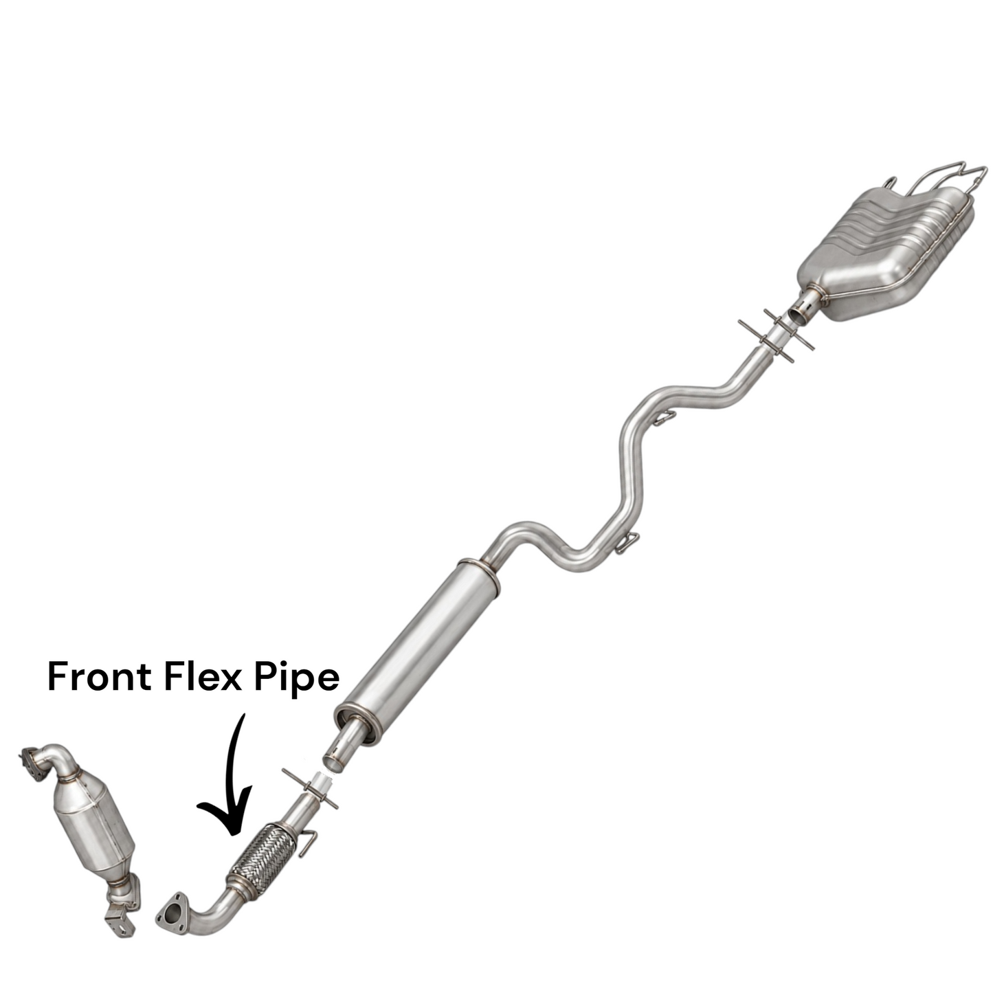 Saab 9-3 2.0L (2003-2010) Front Flex Pipe