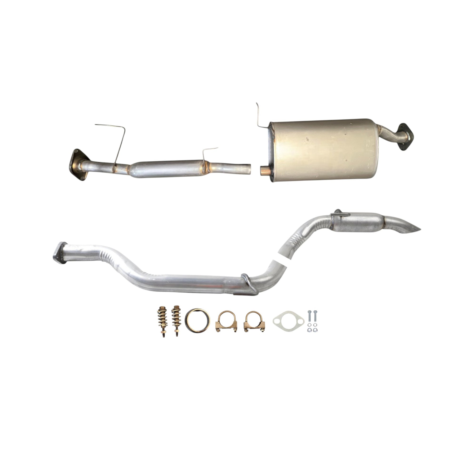 Nissan Pathfinder 3.5L (2013-2020) Middle Resonator, Muffler and Rear Resonator.