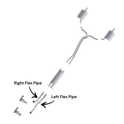 Ford Police Interceptor Utility 3.7L (2013-2019) Right & Left Side Flex Pipes