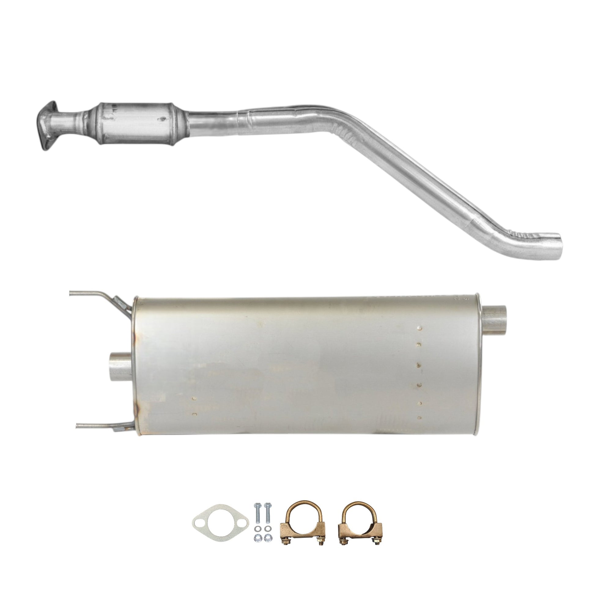 Hyundai Santa Fe Sport 2.0L (2013-2016) (Turbo) Catalytic Converter and Middle Muffler without Axel Pipe
