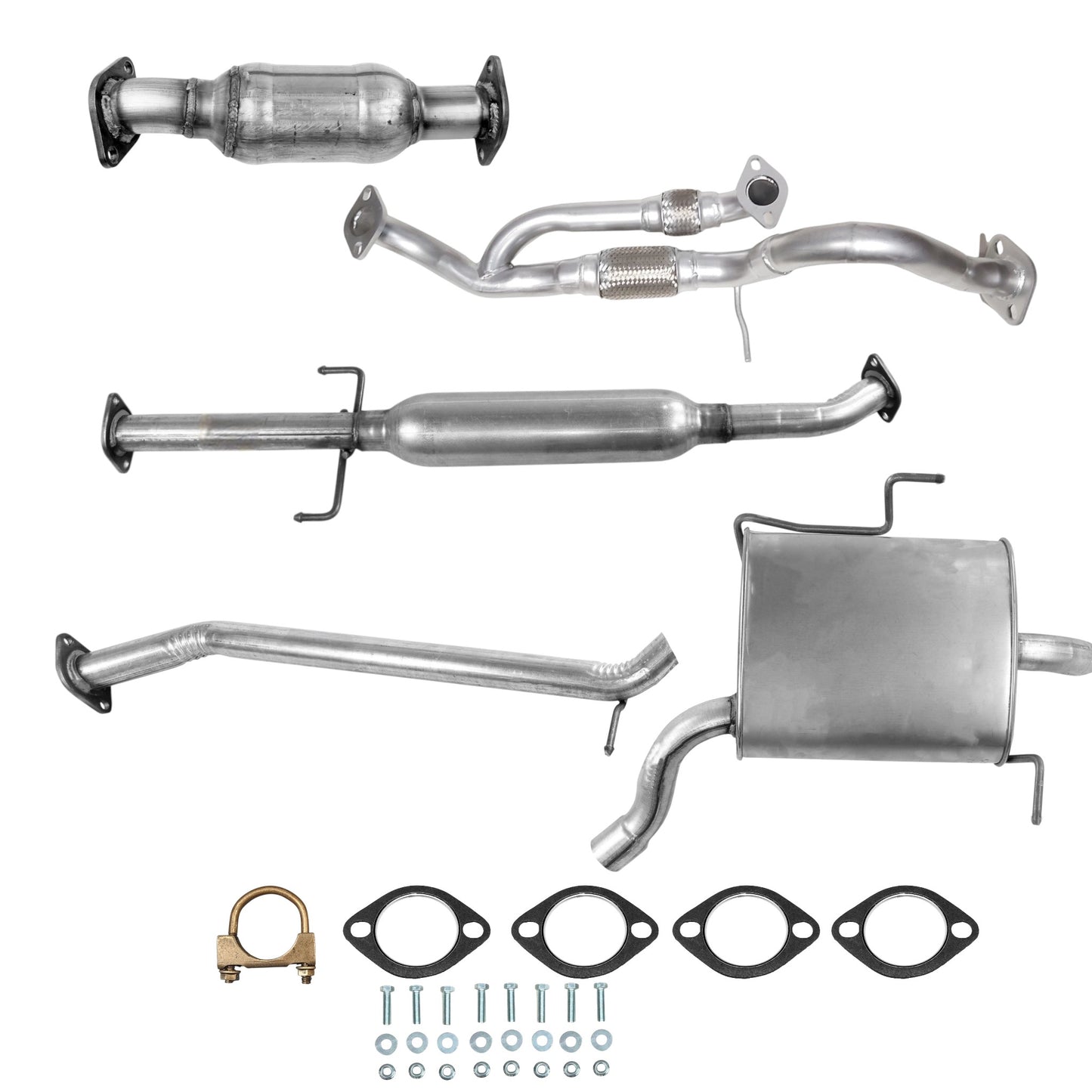Tuyau flexible, convertisseur, résonateur et silencieux pour Kia Rondo 2.7L (2007-2010)