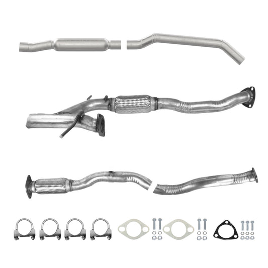 Jeep Cherokee 3.2L 2014-2018 - Tuyaux flexibles avec transfert à deux vitesses et résonateur - Transmission intégrale