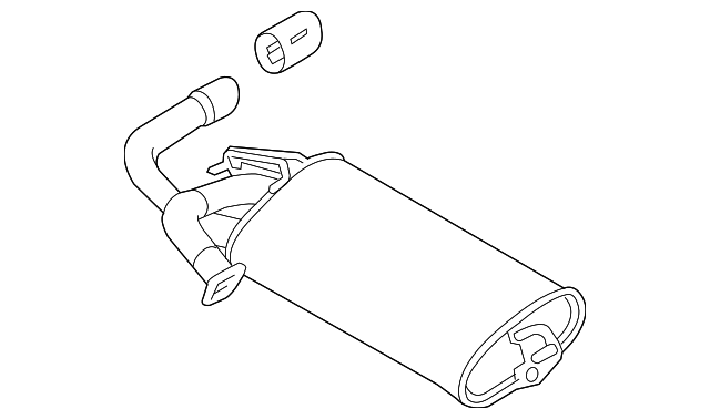 Mitsubishi RVR 2.4L (2016) Muffler