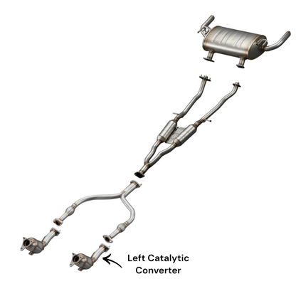 Infiniti Q60 3.0L (2017-2018) Left Side Converters