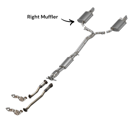 Ford Police Interceptor Utility 3.5L (2014-2015) (Turbo) Right Side Muffler