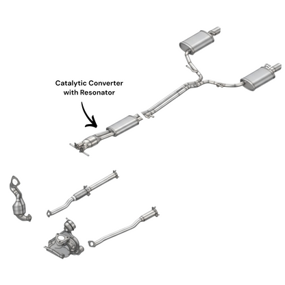 Lincoln MKT 3.5L (2013-2019) Catalytic Converter with Resonator