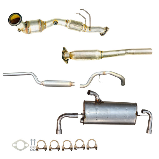 Lincoln MKC 2.0L (2015, 2016) (Ecoboost) (Automatic Transmission) Catalytic Converter With Flex, Front & Rear Resonator and Muffler