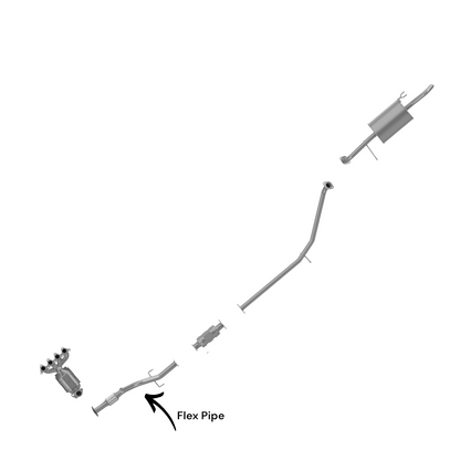 Kia Rio 1.6L (2006-2011) (Canadian Built) Flex Pipe