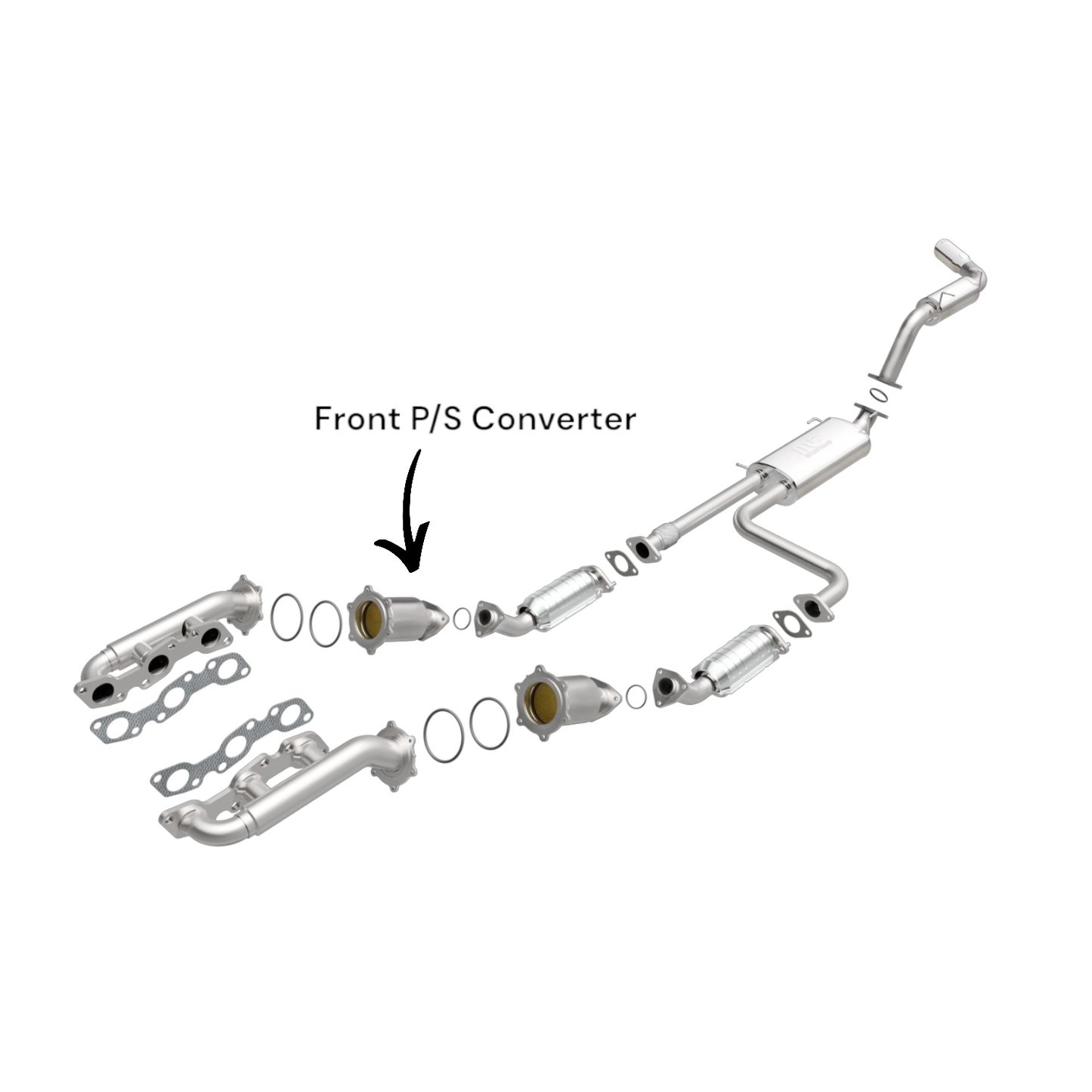 Convertisseur catalytique côté passager pour Nissan Pathfinder 3.3L (1996-2000) / 3.5L (2001-2004)