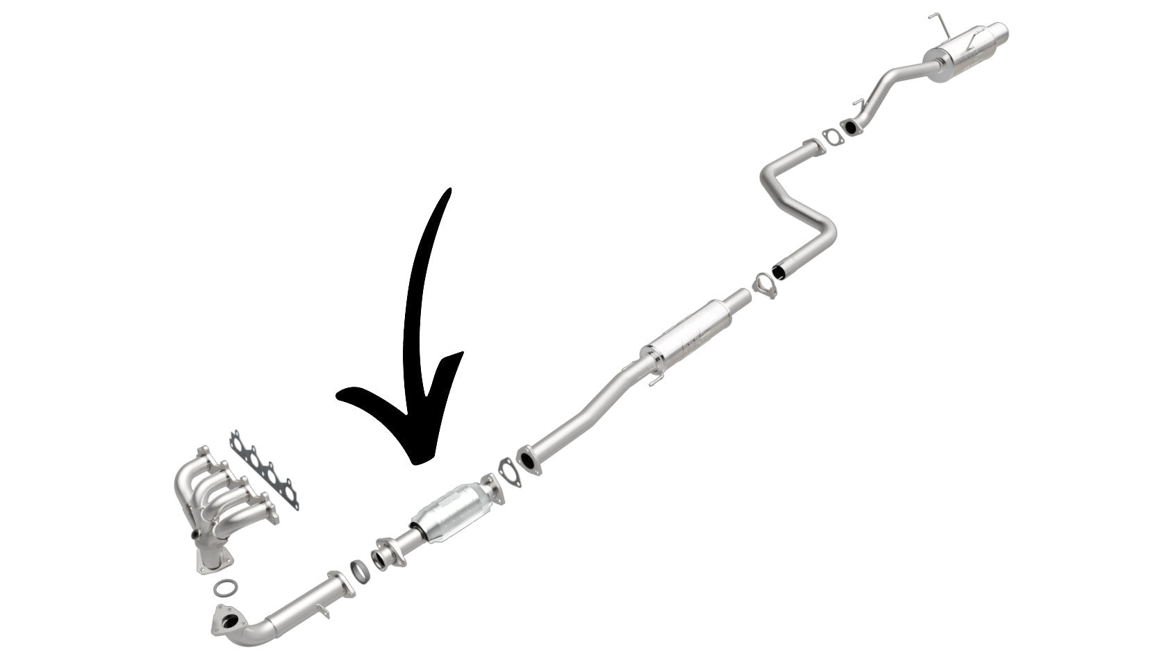 Honda Civic 1.5L & 1.6L (1992-1995) V4 Catalytic Converter