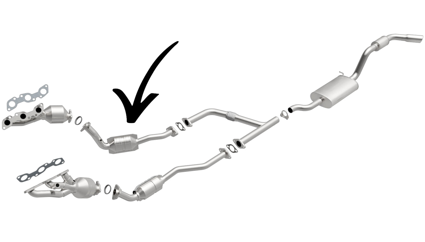 Convertisseur catalytique arrière droit pour Nissan Frontier 2001-2004 3.3L