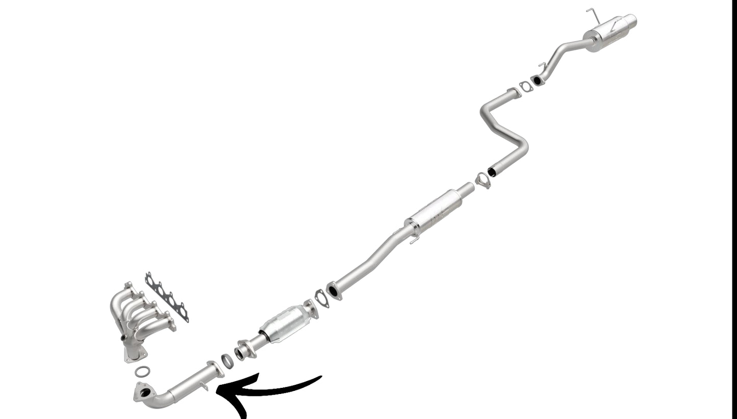 Tuyau d'échappement avant pour Honda Civic 1.6L (1996-2000) V4