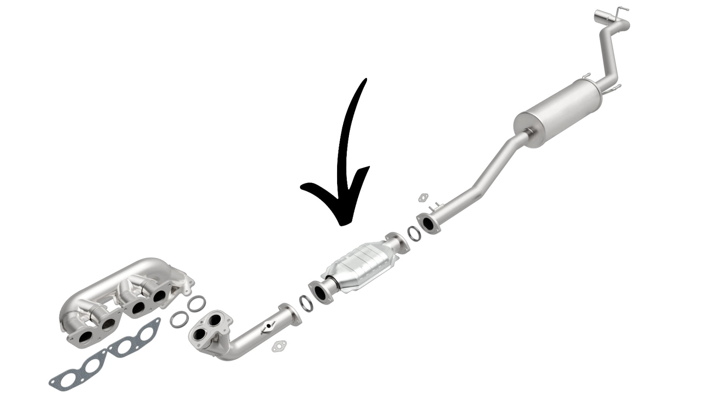Convertisseur catalytique pour Toyota Tacoma 2.4L V4 RWD (1995-2000) Empattement 121,9