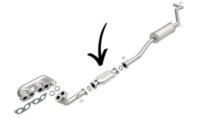 Convertisseur catalytique pour Toyota Tacoma 2.4L V4 RWD (1995-2000) Empattement 121,9
