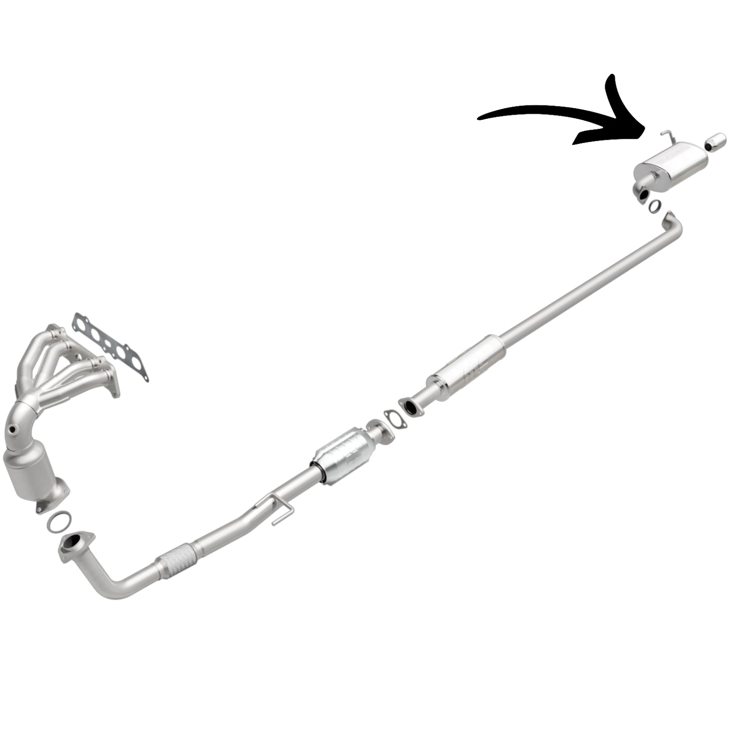 Ensemble silencieux pour Toyota Camry 2.2L (1997-2001)