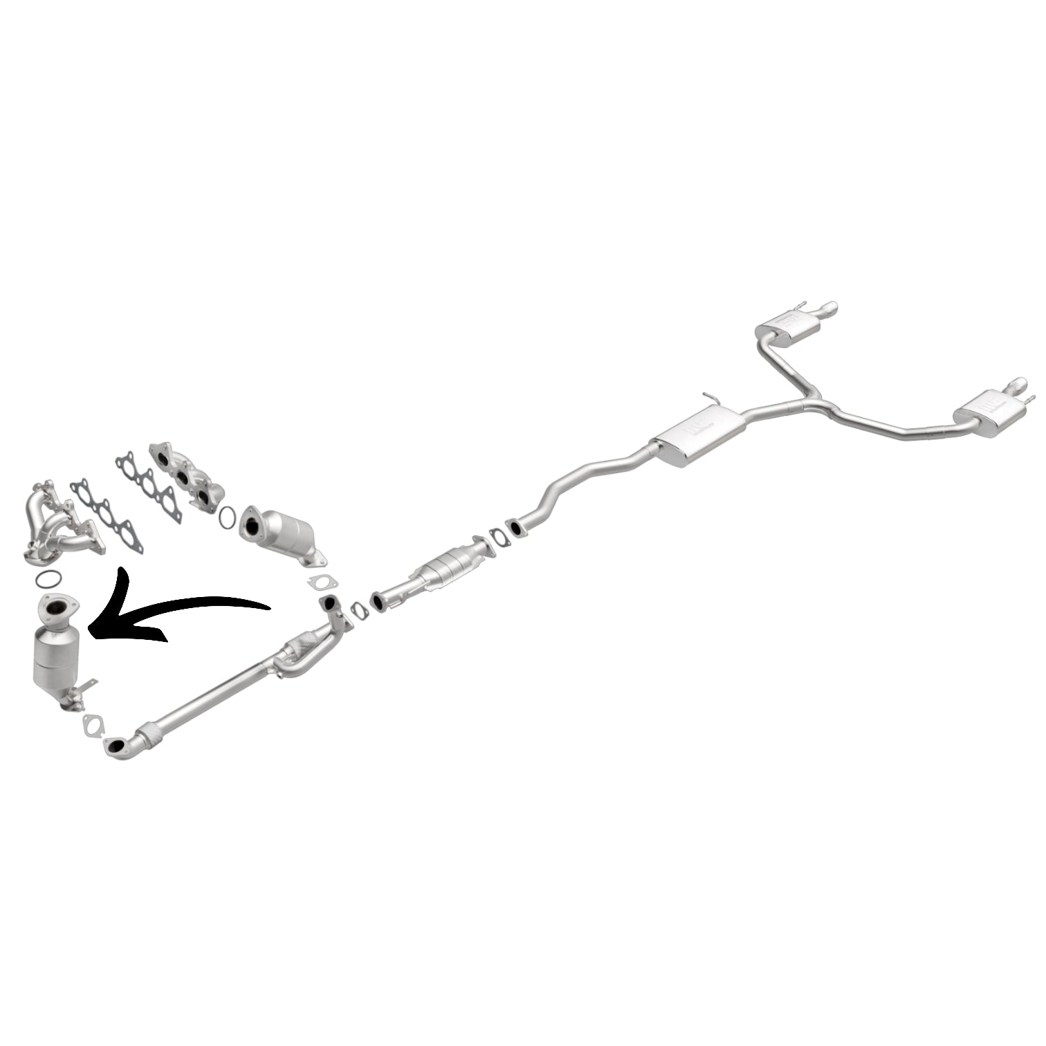 Buick Enclave 3.6L V6 (2008-2017) Driver Side Catalytic Converter